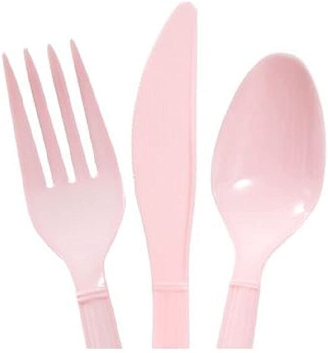 butterfly flowers pink cutlery birthday party girls