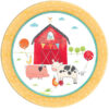 farm animals plates birthday party boys girls