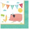 farm animals napkins birthday party boys girls