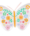 fancy butterfly tableware flowers plates birthday party girls