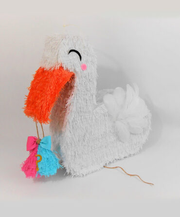 stork piñata baby shower gender reveal party
