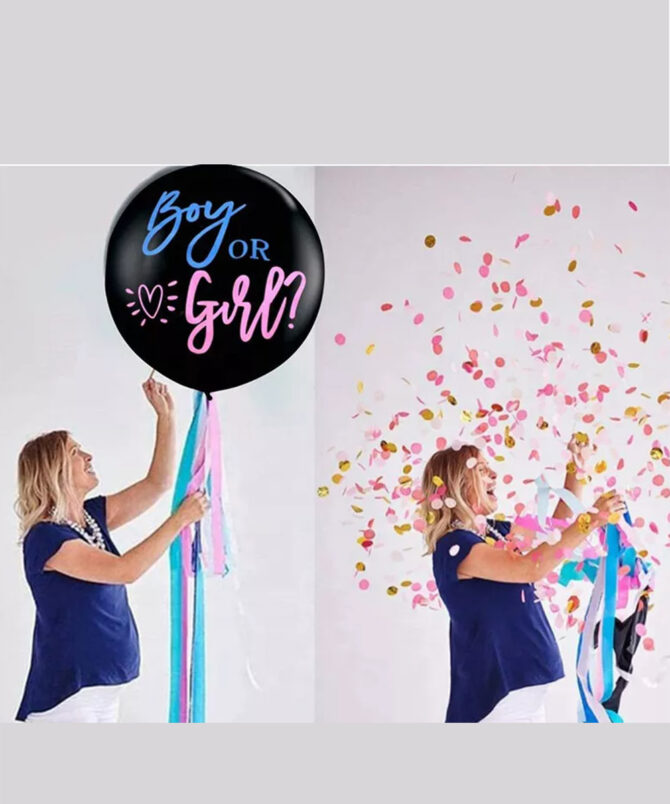 gender reveal baby shower balloon birthday party girls boys