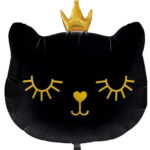 Cat shaped foil balloon - Black