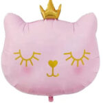 Cat shaped foil balloon - Pink