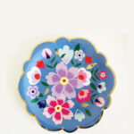 The perfect Garden Party dessert plates set of 8 - Blue