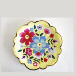 The perfect Garden Party dessert plates set of 8 - Yellow