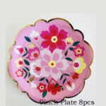 The perfect Garden Party large plates set of 8 - Pink