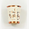 rose gold elegant cups birthday party boys girls