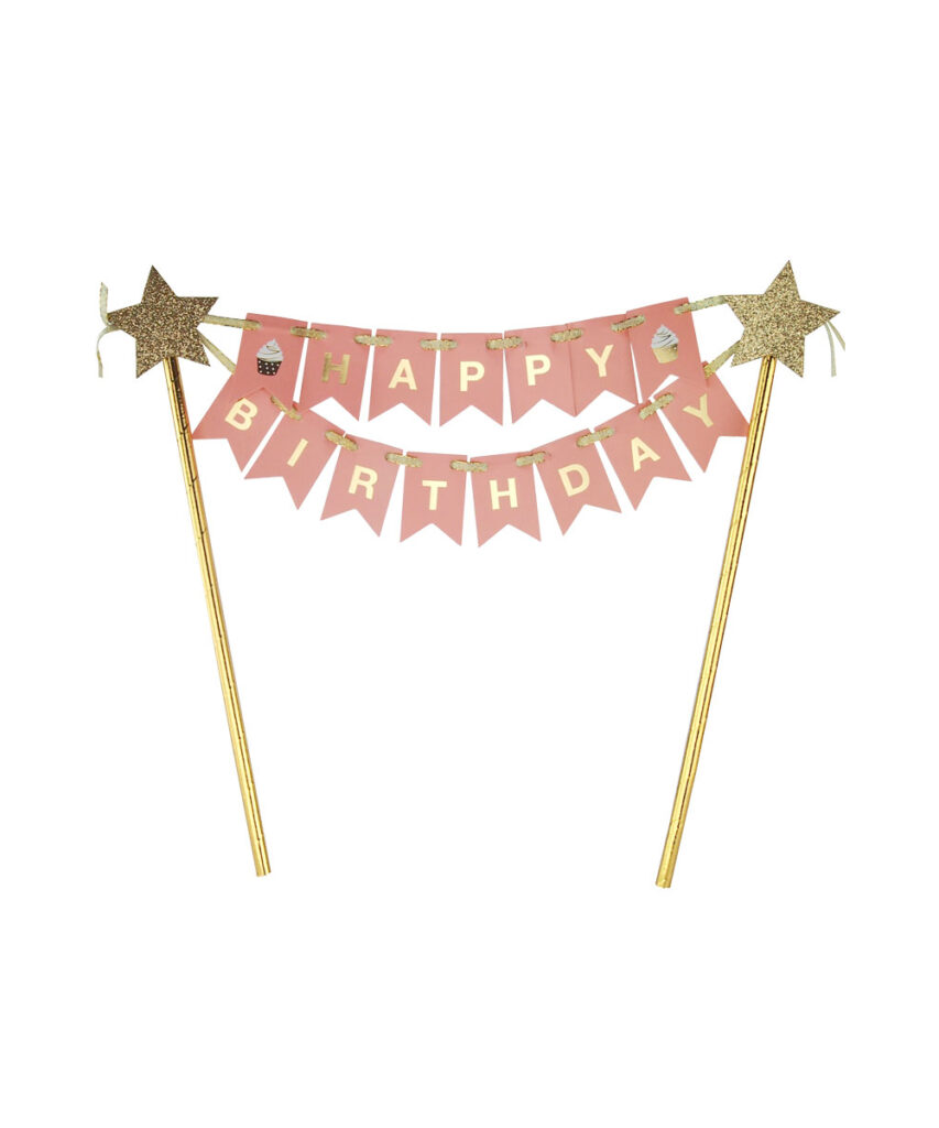 Happy Birthday cake topper banner Party Trends