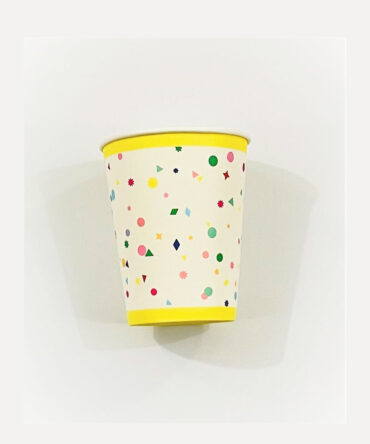 rainbow colorful dots cups birthday party boys girls