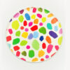 rainbow colorful dots plates birthday party boys girls