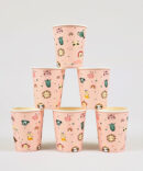 pink animals zoo cups birthday party girls boys
