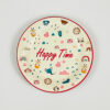 pink animals zoo plates birthday party girls boys