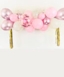Balloons cloud pink gender reveal baby shower girl birthday