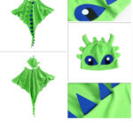 Dragon cape Dinosaur cape for kids - Green