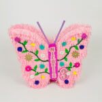 Floral Butterfly piñata - Pink