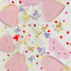 Purple Valentines heart shaped party tableware