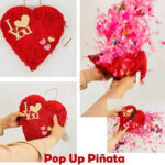 pop-up piñata for Valentines